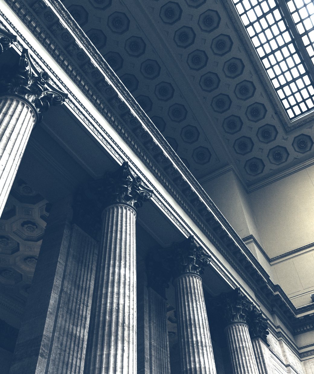 Courthouse colonnade